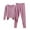 Purple-women pajama set, variant on RongHuan Plus Size Thermal Pajama Set for Women Fleece Lined Long Sleeve Shirt Pajama Pants Cold Weather Winter Sleepwear