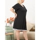 thumbnail image 2 of Camisón de mujer Agnes Orinda Tallas grandes Vestido de lunares Negro XXL, 2 of 6