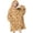 Dog Paw Print and Bone Brown, variant on Beagle and Flower Pink Pattern Flannel Blanket Hoodies for Teens ,Teens Oversize Sherpa Wearable Hooded Blanket Sweatshirt with Super Pockets