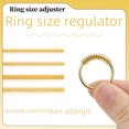 thumbnail image 3 of Ajustador de anillo elástico ajuste de tamaño cubierta protectora transparente oro teléfono alambre resorte anillo cubierta al por mayor, 3 of 5