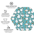 thumbnail image 3 of Honeii Cartoon Funny Goose print Leather Coaster Set of 4, ideal for safeguarding your furniture from drinks spills and effortless cleanup-Hexagon, 3 of 6