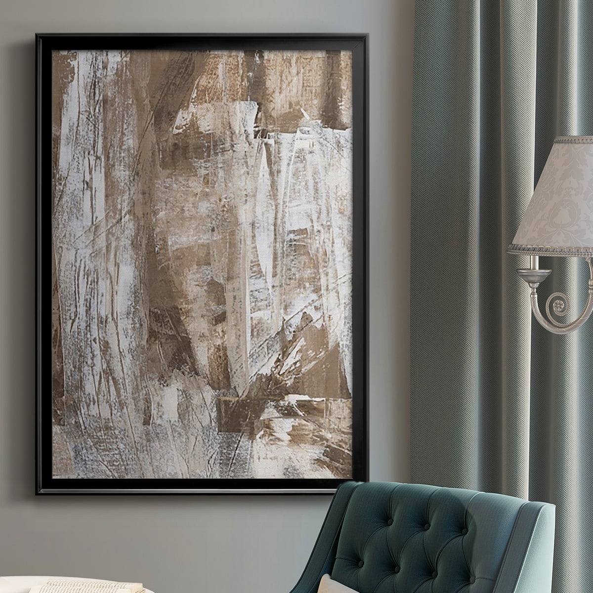 Bronzed I Premium Framed Print, in Gold, Black, or Silver - Ready to Hang