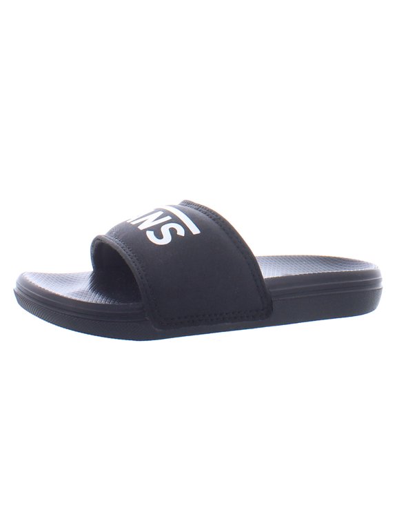 La Costa Slide Boys Shoes Size 12, Color: Black/White