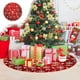 thumbnail image 4 of Uuiauoio 35-Inch Christmas Tree Skirt with Snowflake Design, Festive Red Fabric Base Cover for Holiday Parties and Home Decor, Tree Bottom Decoration for Seasonal Celebrations and Gift Displays, 4 of 6