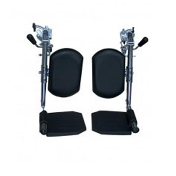 Swing Away Elevating Legrest with Calf Pad and Aluminum Footplates 1