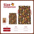 thumbnail image 3 of Pofeuu Sunflowers Mushrooms Print Burlap Bags with Drawstrings Drawstring Gift Bags Pouch Bag for Thankgiving Birthday Party Gift Wrapping Treats and Party Favors-Small, 3 of 9