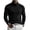Black, variant on Mens Turtleneck Long Sleeve Shirts Casual Slim Fit Undershirt Lightweight T-Shirt for Outdoor & Business