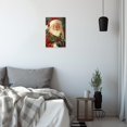 thumbnail image 3 of ZHONGYUTONG Santa Claus Canvas Wall Art Christmas Pictures Wall Decor Vintage Santa Painting for Living Room Bedroom Decor Framed (16.00" x 24.00"), 3 of 5