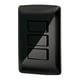 thumbnail image 1 of Placa armada 3 interruptores sencillos,negro, línea Italiana Volteck Volteck PA-APTR-IN, 1 of 3