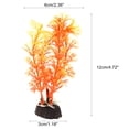 thumbnail image 2 of Unique Bargains 2 Pcs Aquarium Plants Decorations Artificial Aquatic Plant Orange, 2 of 6