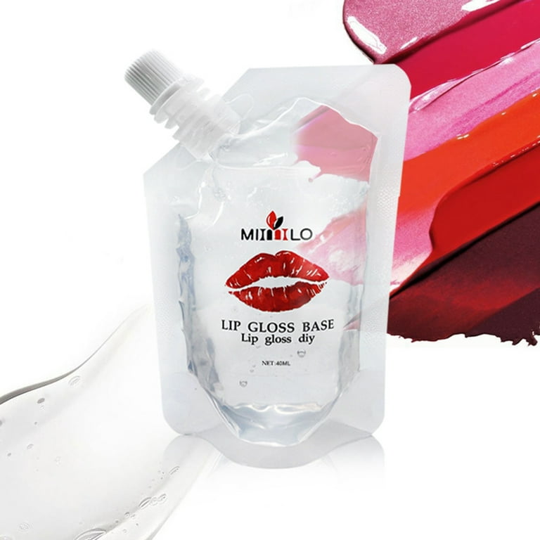 Walmeck Clear Lip Gloss Base for DIY Lip Gloss Hydrated Moisturized Lips Fragrance-Free, Size: Type 1