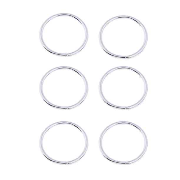 WedDecor Kit De 50 Cierres Plateados De 10 Mm, Sin Costura
