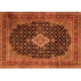 thumbnail image 1 of Ahgly Company Indoor Rectangle Medallion Orange Traditional Area Rugs, 5' x 7', 1 of 1