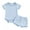 Blue, variant on Bagilaanoe 2pcs Newborn Baby Boy Girl Shorts Set Short Sleeve T Shirt Tops + Shorts 3M 6M 12M 18M Infant Casual Summer Clothes