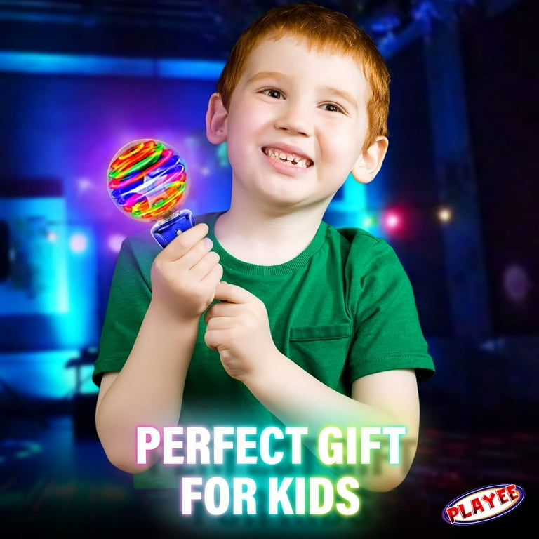Spinning Light Up Wand for Kids 7.5 Inch Rotating LED Toy Wand for Boys and Girls Magic Ball Toy Wand for Kids Autism Sensory Toys Thrilling