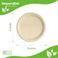 thumbnail image 2 of 9 Inch Round Plates | Tree-Less™ Compostable Molded Fiber, 2 of 3