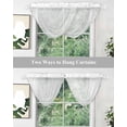 thumbnail image 5 of Waterfall Valances for Windows, Pure White Kitchen Sheer Valance Curtains, Simple Solid Color Rod Pocket Elegant Swag Valances for Living Room Bedroom, 47.2"x38.5", 1 Panel, 5 of 8