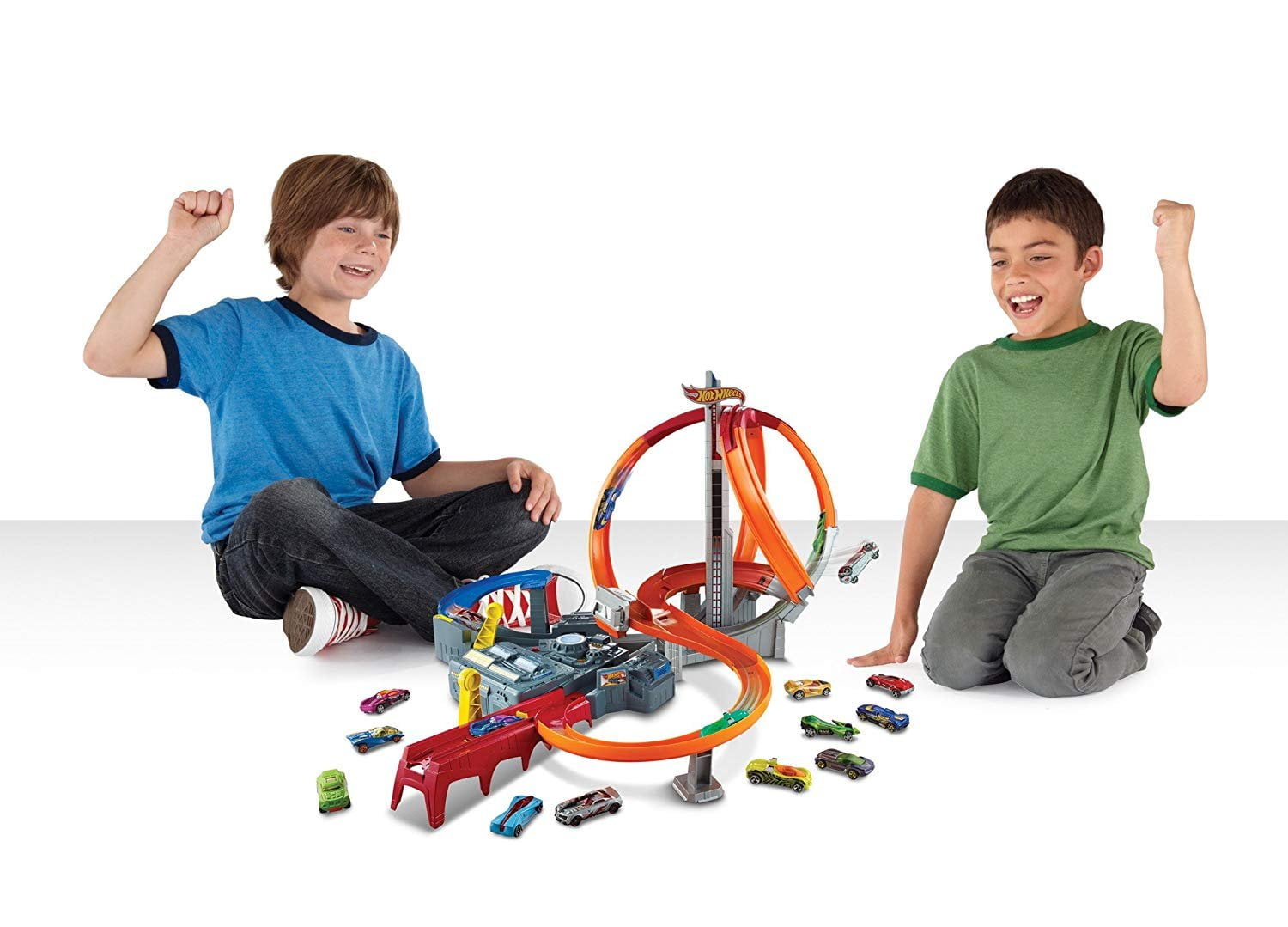 Hot Wheels - Pista de carros Spin Storm, Hot Wheels