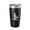 Black, variant on Lake Ellsworth Map Tumbler Travel Mug Insulated Laser Engraved Coffee Cup Oklahoma 20 oz Maroon