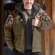thumbnail image 2 of Men's Personalized Casual Printing Long Sleeve Zipper Sweater Thick Cotton Suit Winter S, 2 of 4