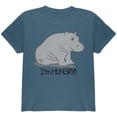 thumbnail image 1 of Hippo I'm Hungry Angry Funny Youth T Shirt, 1 of 1