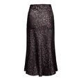 thumbnail image 3 of Weardear Womens Leopard Print Skirt Midi Length Silk Satin High Waist Skirt, 3 of 5