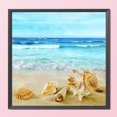 thumbnail image 3 of Cuadros Decorativos Kit completo de bordado de 11 quilates manualidades de punto de cruz impresas a mano con conchas marinas DIY Likrtyny embutido en tela, 3 of 9