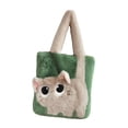 thumbnail image 4 of Bolso de mano Yinane de felpa verde, 4 of 8