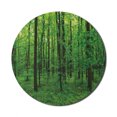 thumbnail image 1 of Nature Mouse Pad for Computers, Green Forest Spring with Trees and Bushes Idyllic Rural Scenery Foliage Fresh Eco Picture, Round Non-Slip Thick Rubber Modern Mousepad, 8" Round, Green, by Ambesonne, 1 of 2