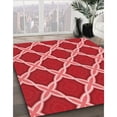 thumbnail image 3 of Ahgly Company Tapis Rectangulaire Rouge Lavable en Machine, 5 Pieds x 8 Pieds, 3 of 7
