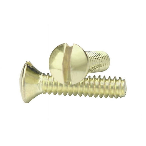 1 Pc, Amerelle Polished Brass Steel Wall Plate Screws 10 Pk