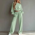 thumbnail image 2 of Leey-World Petite Lounge Sets for Women Ladies' Outfit Women 2 Piece Outfits Sweatsuit Sweatshirt Jogger Sweatpants Tracksuit Lounge Set Clothes, 2 of 7
