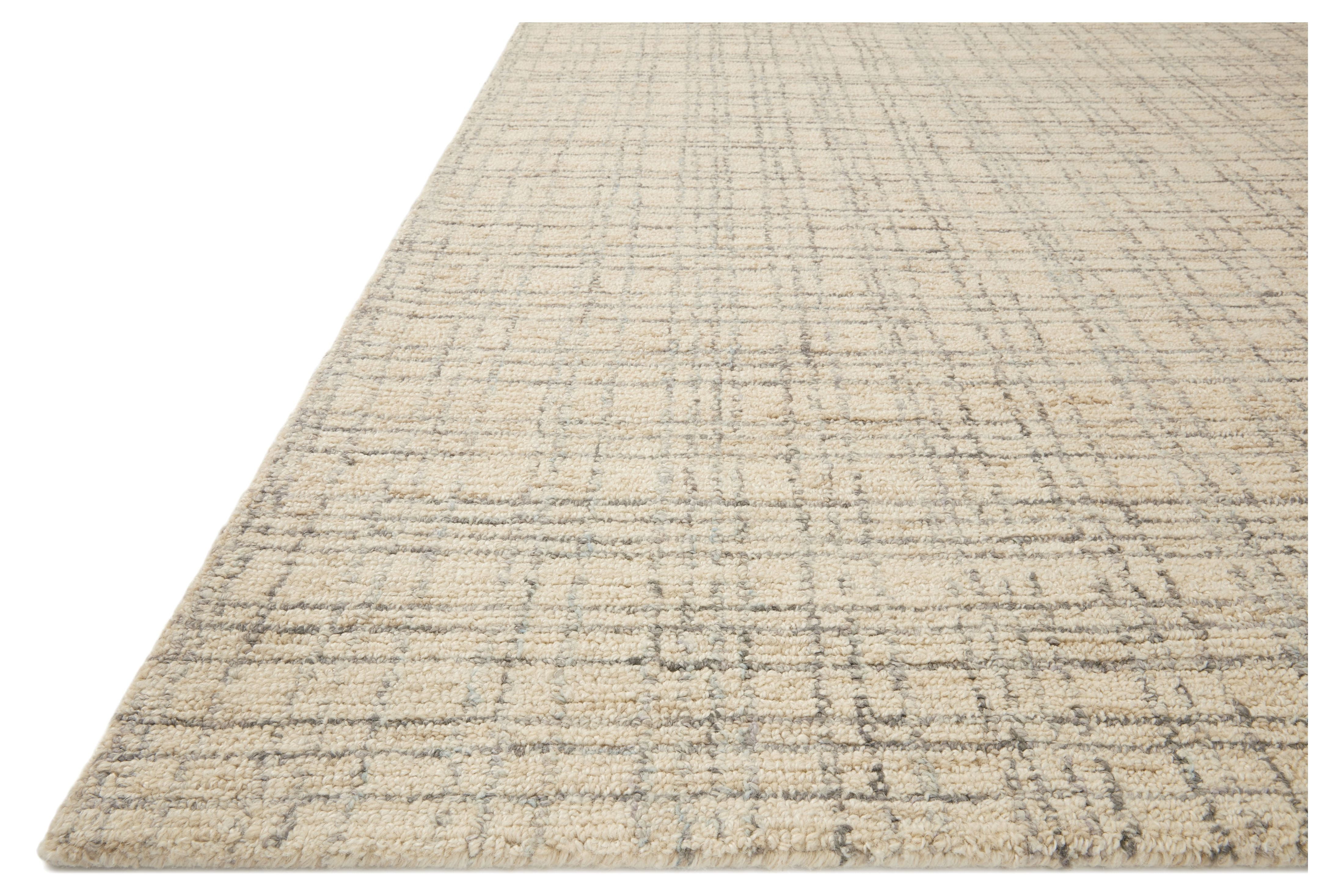 Chris Loves Julia x Loloi Polly Plaid Antique/Mist 2'-6" x 7'-6" Area Rug