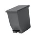 thumbnail image 5 of Cubo de basura con pedal, soporte para cubo de basura, papelera de gran capacidad, doble. Gris oscuro, 5 of 9