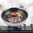 thumbnail image 3 of Kitchen Utensil,Household 304 Stainless Steel Pan Frying Pan Unbeatable Value, 3 of 8