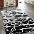 thumbnail image 2 of Area Rugs 2.7'x5', Black White Striped Carpet for Living Room Bedroom Dining Room, Farmhouse Stripes Modern Abstract Art Throw Kitchen Rugs Non Slip Washable Rectangle Indoor Outdoor Rugs, 2 of 8