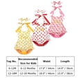 thumbnail image 4 of IBTOM CASTLE Toddler Baby Girls 1st Birthday Outfit Tulle Romper Princess Tutu Dress with Headband Cake Smash Photo Shoot Clothes Set 12-18 Months Pineapple, 4 of 8