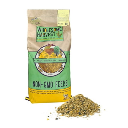 Non-GMO High-Protein Layer Blend, A feathering feed great for molting birds, 40lb