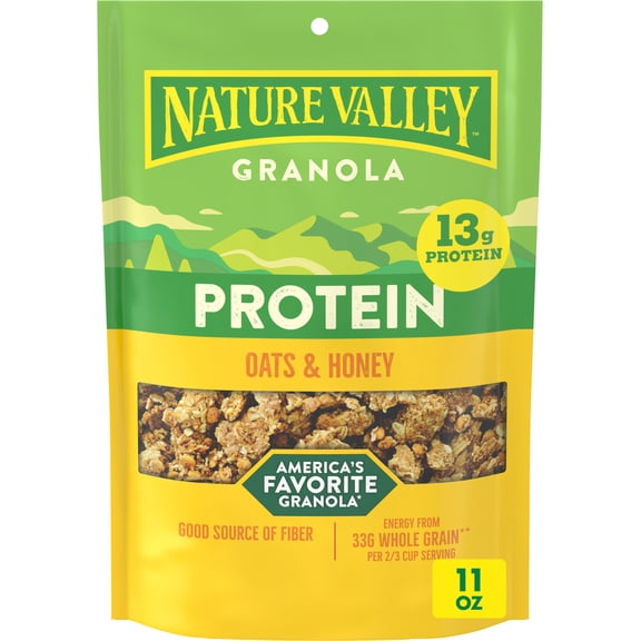 Nature Valley Protein Oats and Honey Granola Pouch, 11 oz