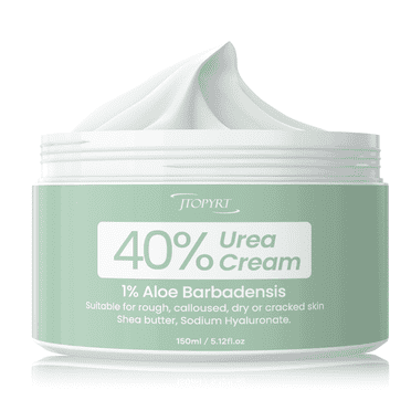 Jtopyrt Urea Cream 40 Percent– Moisturizing Foot & Hand Cream with Salicylic Acid,Tea Tree & Hyaluronic Acid  for Women, 5.12 fl.oz