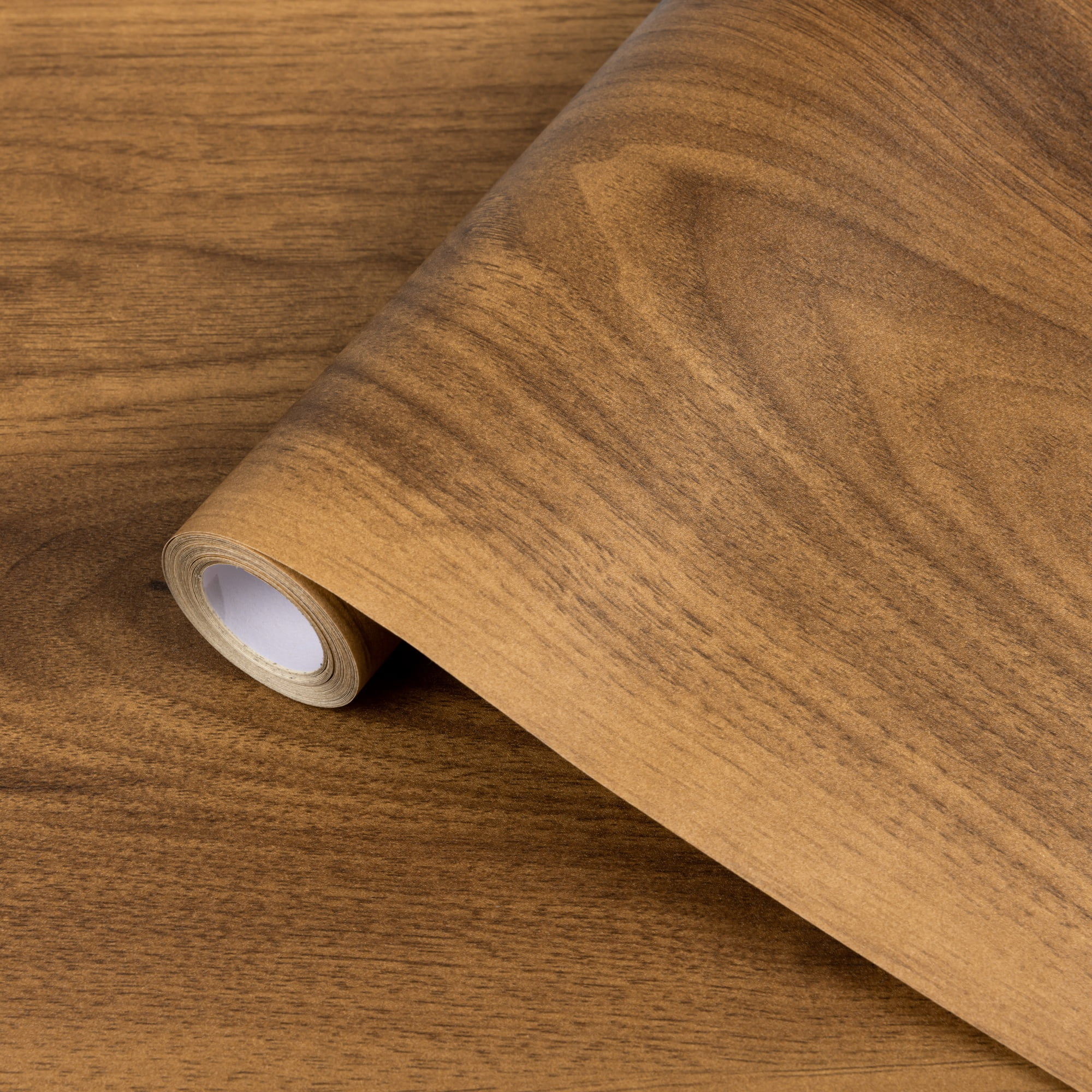 (3 pack) Abyssaly Wood Peel and Stick Wallpaper 15.7 "x 118" Brown Self-Adhesive Removable Contact Paper for Home Shelves Walls