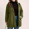 thumbnail image 4 of Ruimatai Women Plus Size Casual Hooded Jacket Zipper Front Long Sleeve Outdoor Sporty Coat with Pockets Solid Color, 4 of 5
