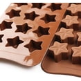 thumbnail image 2 of Molde de chocolate en forma de estrella ER 15 cavidades silicona grado alimenticio antiadherente, 2 of 5