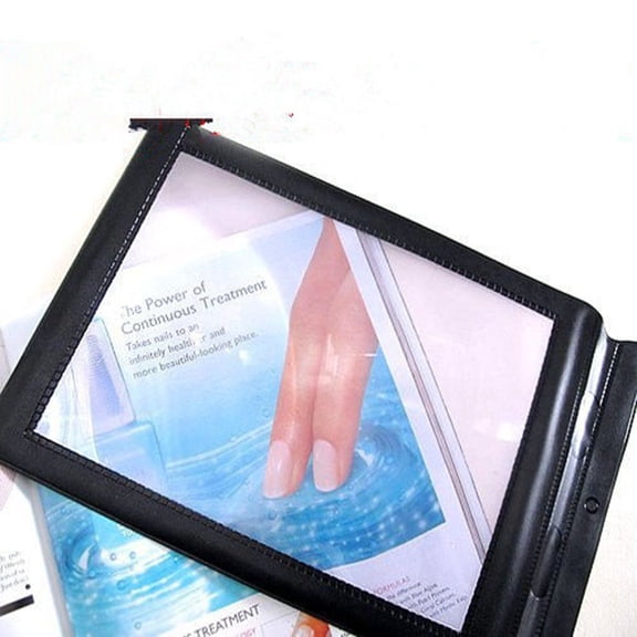 A4 Magnifier, 1 Pc Full Page Magnifier for Reading, Bendable Magnifying Sheet, Handheld Reading Aid Sheet for Elderly Poor Eyesight, 8.66x6.3 inch