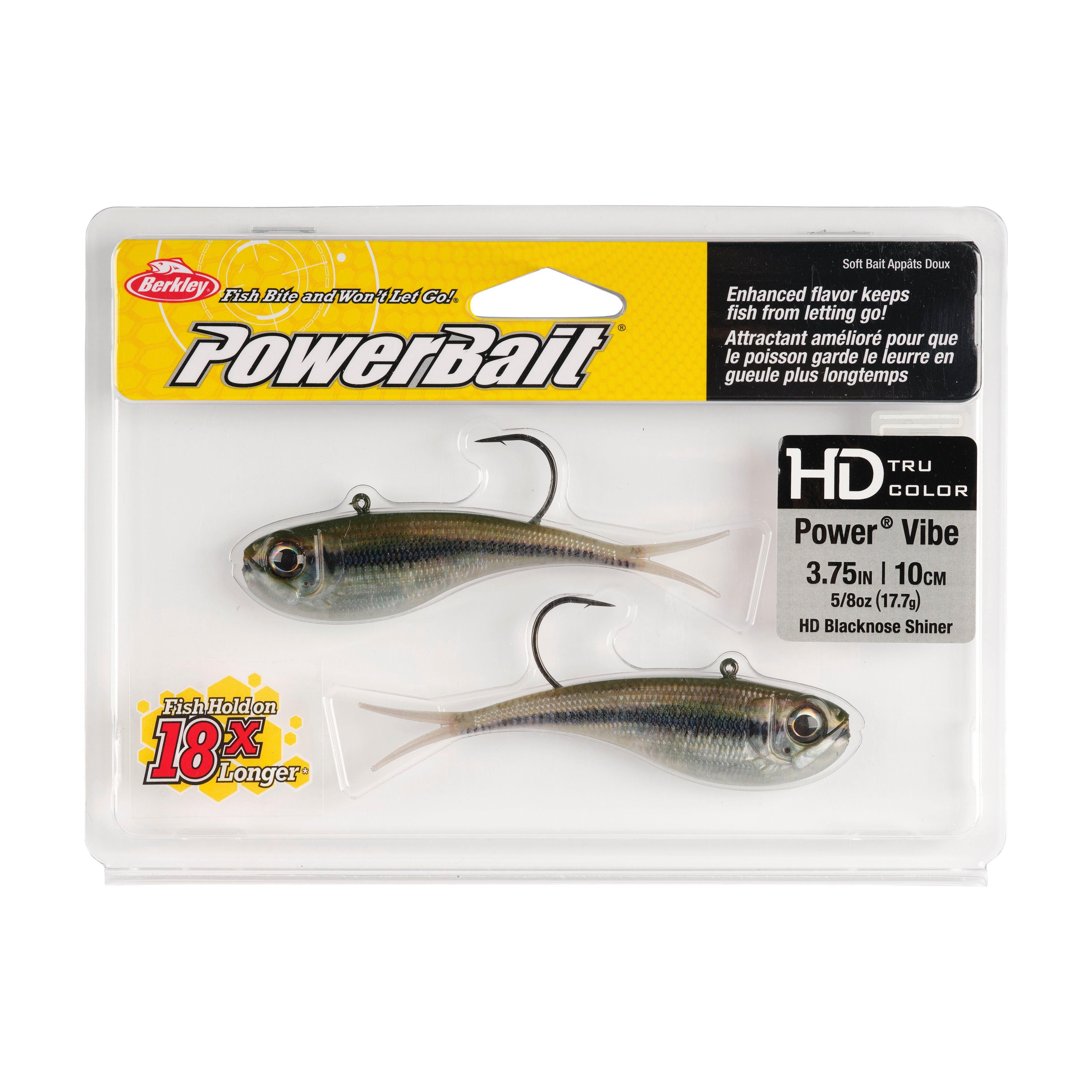 Berkley PowerBait® Power® Vibe, 3.75 in, HD Blacknose Shiner