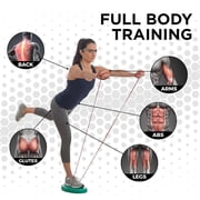 THERABAND Resistance Tubes, Beginner Set, Yellow, Red, and Green, 5 ft Latex Tubing, Home or Clinic Use, Cut-to-Fit, Color-Coded Resistance Bands for Upper & Lower Body Workouts