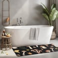thumbnail image 2 of Brown Mushroom Leaf Black Pattern Kitchen Rug Mat,Kitchen Runner Rugs Non Skid Washable,Decorative Kitchen Floor Mats for Kitchen,Sink,Laundry,17"x47.2", 2 of 7