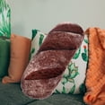 thumbnail image 4 of Almohadas de peluche de pan de imitación en 3D, con forma de pan tostado con mantequilla, cojín lumbar para la espalda, juguete de peluche para decoración del hogar, divertidos peluches de comida., 4 of 6