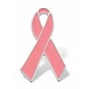 PalmBeach Jewelry Pink Ribbon Breast Cancer Awareness Pin Silvertone & Enamel