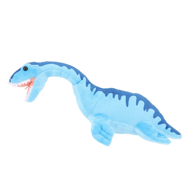 Dinosaur Stuffed Toy, Plesiosaurus Dinosaur Toy Cuddly Blue Lifelike Soft For Children For Car